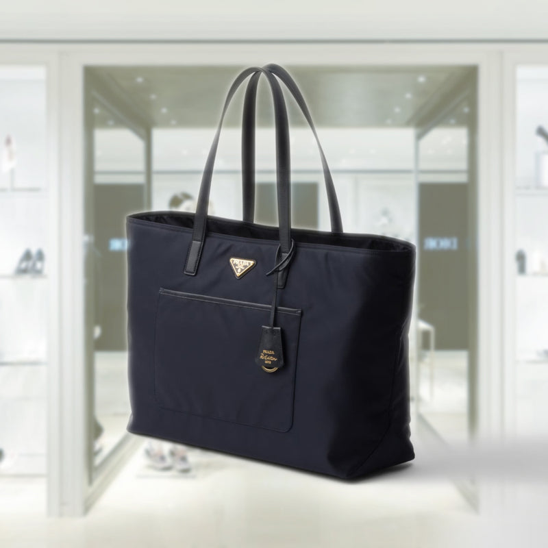 Prada Re-Edition 1978 large Re-Nylon and Saffiano leather tote bag