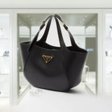 Prada medium leather tote bag