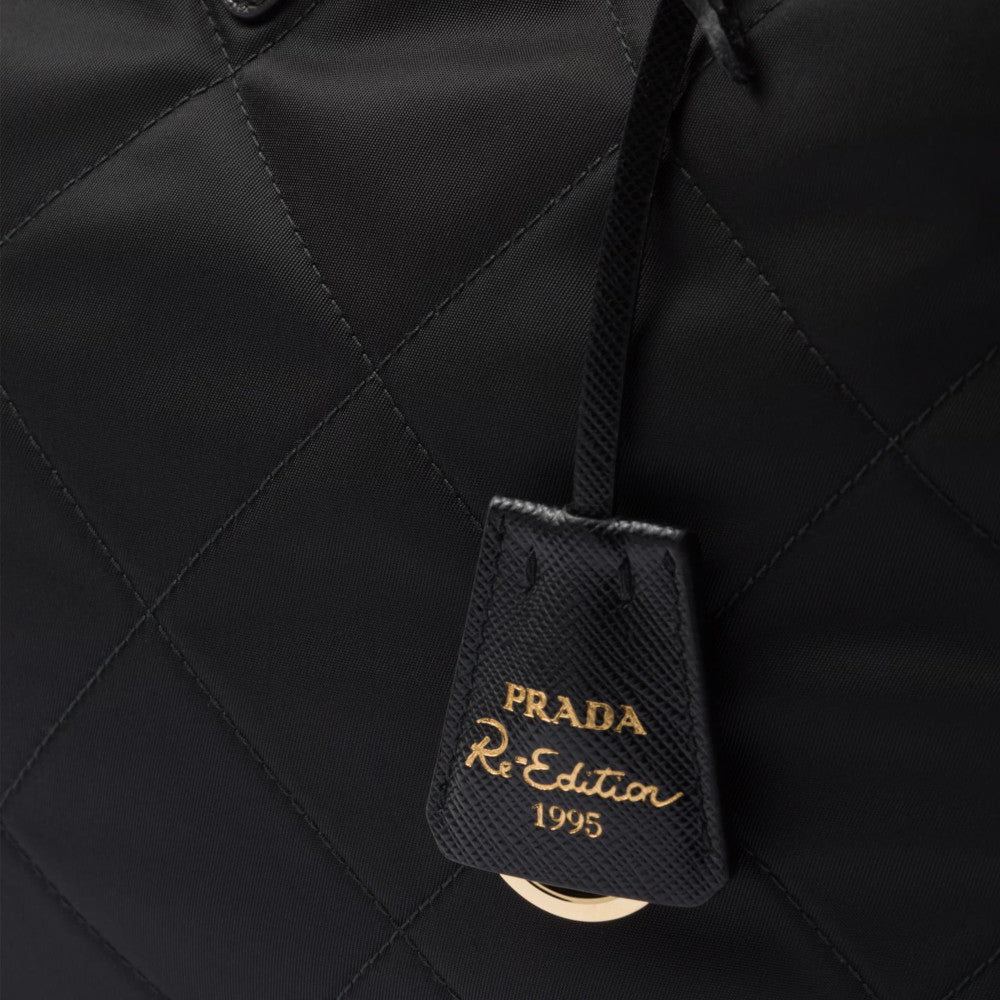 PRADA｜ (1BG468 2AOS F0002) Black Prada Re-Edition 1995 Chaîne small Re-Nylon tote bag