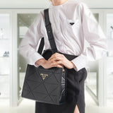 Small leather Prada Symbole bag with topstitching