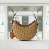 Wicker and leather Prada Arque bag