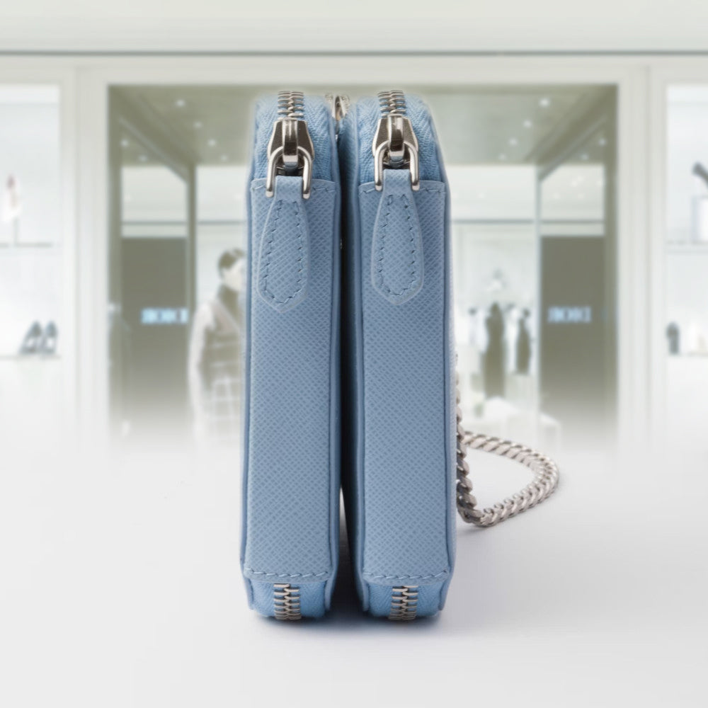 PRADA Saffiano leather mini pouch 1NR015_053_F0076 – BORDER-GARA