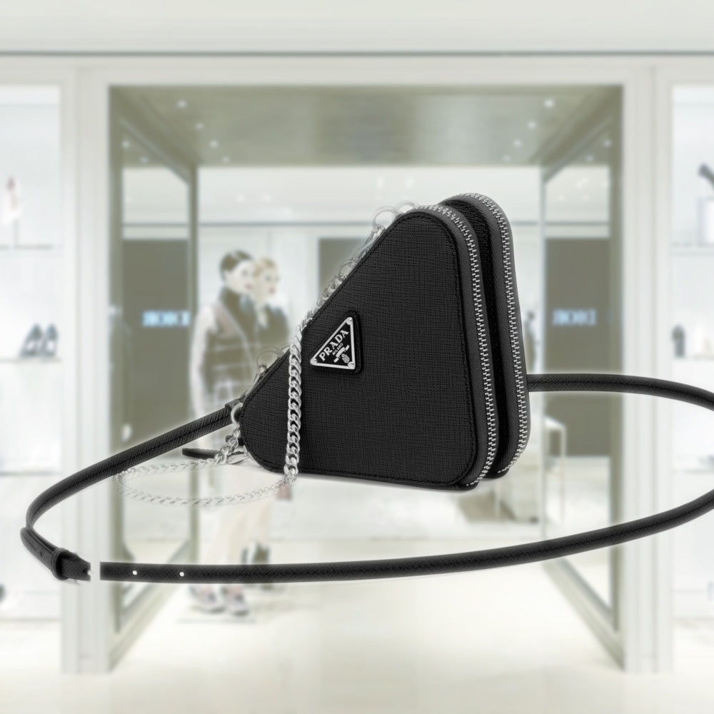 PRADA Saffiano leather mini pouch 1NR015_053_F0002 – BORDER-GARA