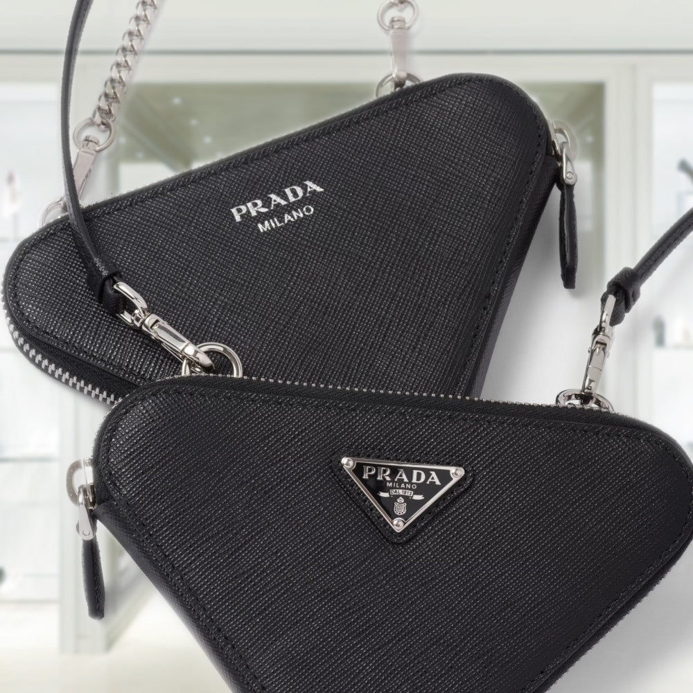 ★関税込★PRADA★MINI POUCH_UMK60 Prada Crochet and Leather Mini Pouch | Saks Fifth Avenue