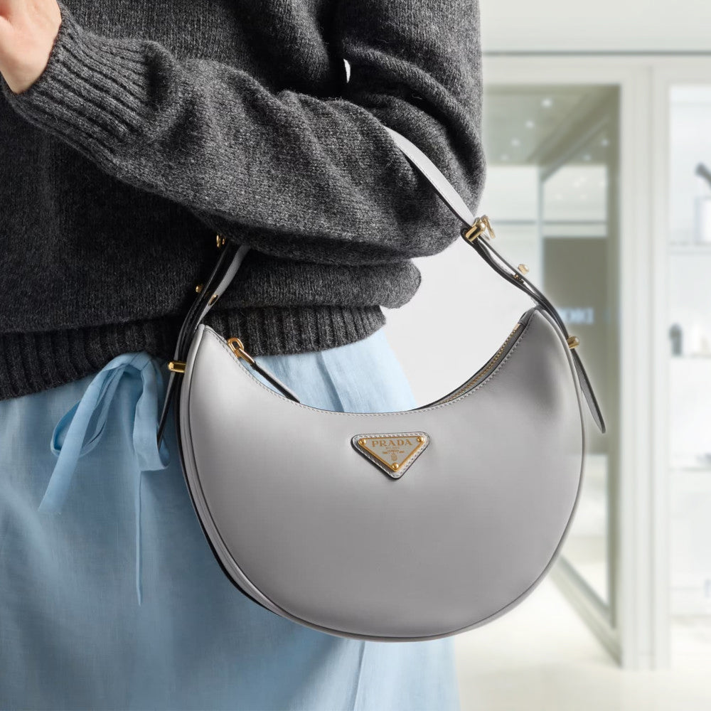 【日本入手困難】Prada Arque printed leather shoulder bag The Prada Arque Is the Status Symbol Bag That's Quietly