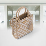 Prada Symbole embroidered fabric mini bag