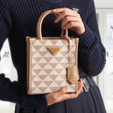 Prada Symbole embroidered fabric mini bag