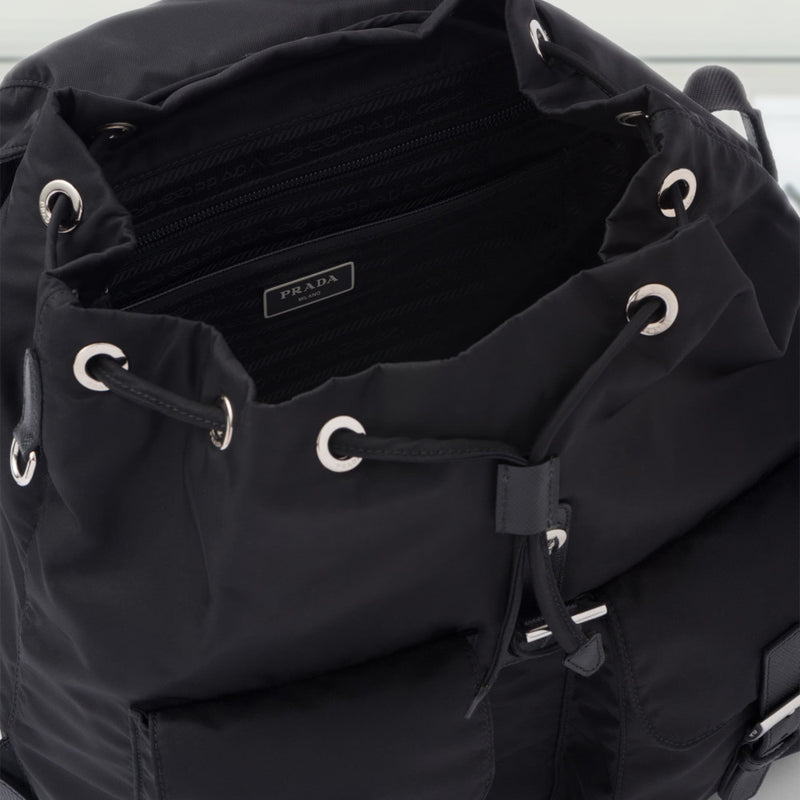 Re-Nylon medium backpack with pouch