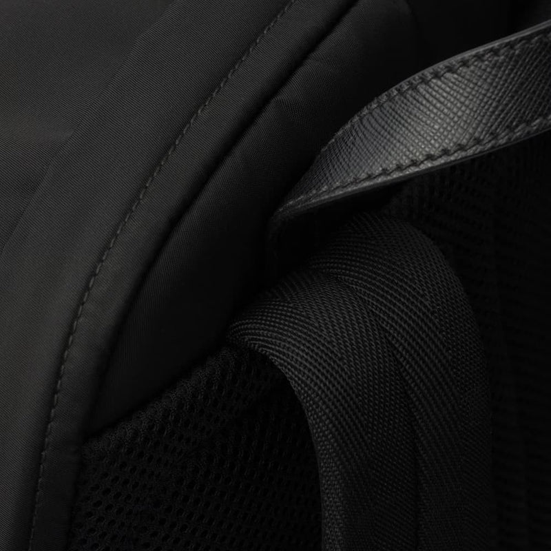 Re-Nylon and Saffiano leather backpack