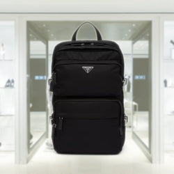 PRADA Re-Nylon and Saffiano leather backpack