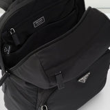 Re-Nylon and Saffiano leather backpack