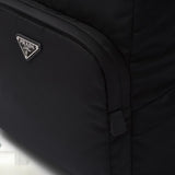 Re-Nylon and Saffiano leather backpack