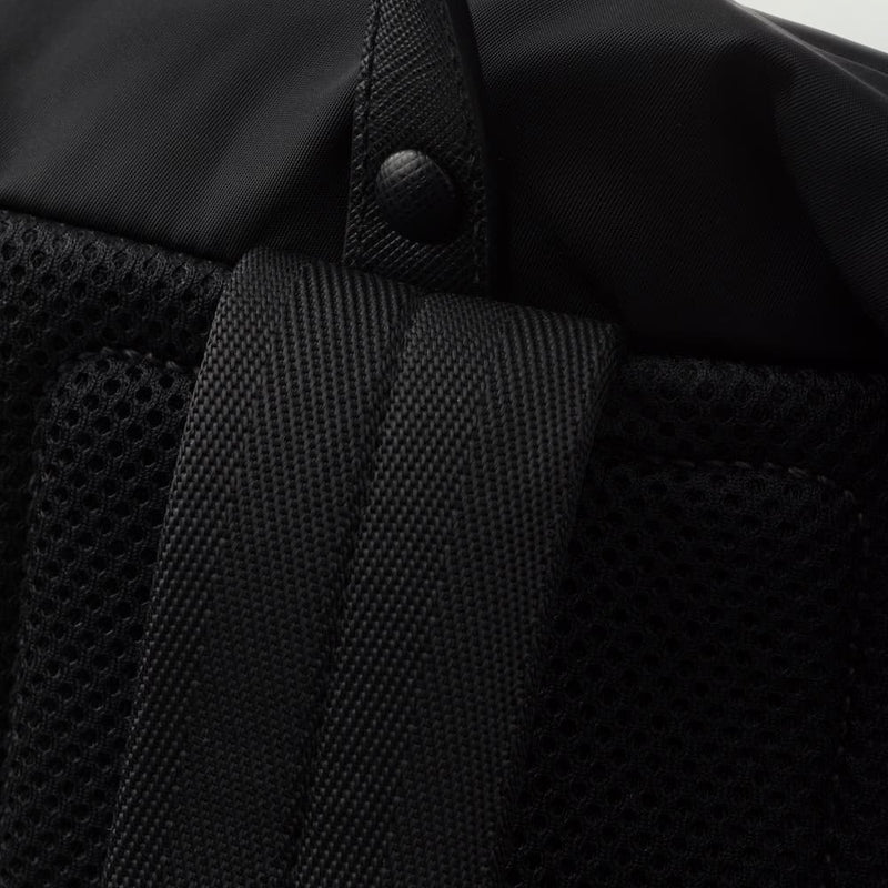 Re-Nylon and Saffiano leather backpack