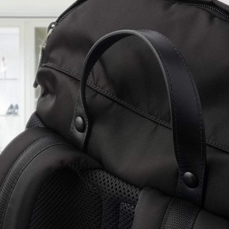 Re-Nylon and Saffiano leather backpack