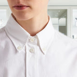 Embroidered Oxford cotton shirt