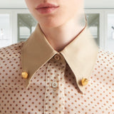 Polka-dot georgette shirt