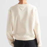 Cotton V-neck sweatshirt