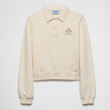 Cotton fleece polo shirt