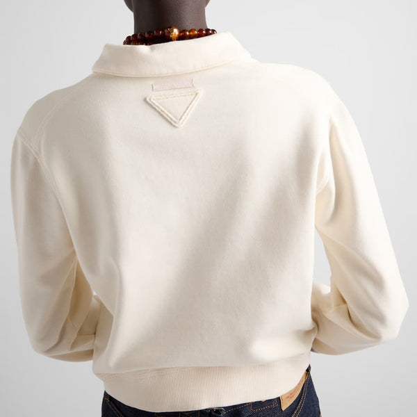 PRADA Cotton fleece polo shirt 134704_15DF_F0018_S_OOO – BORDER-GARA