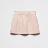 Cotton fleece miniskirt