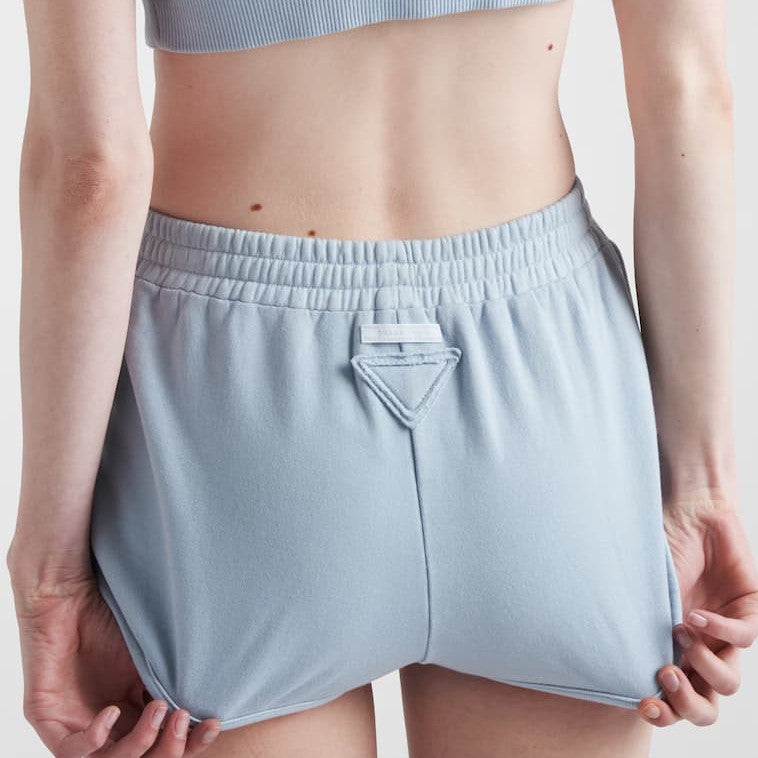 Cotton fleece shorts