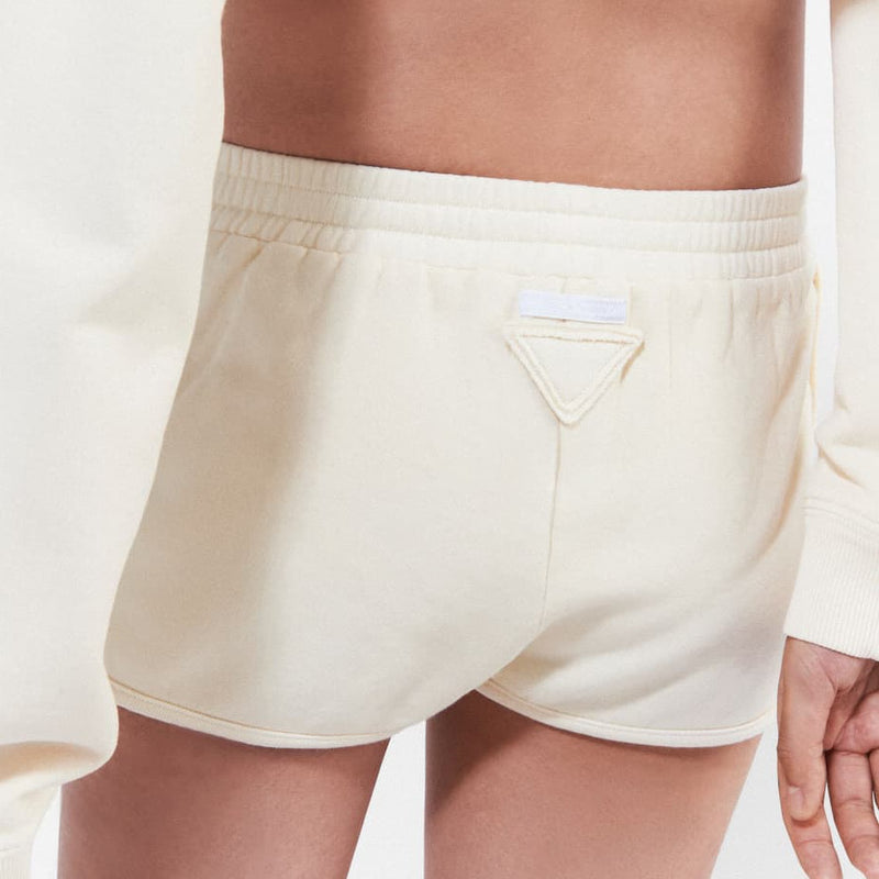 Cotton fleece shorts