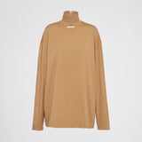 Jersey turtleneck T-shirt