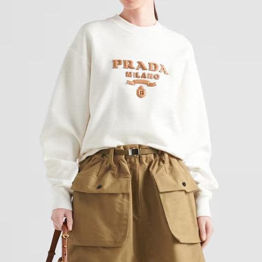 Oversized cotton sweatshirt