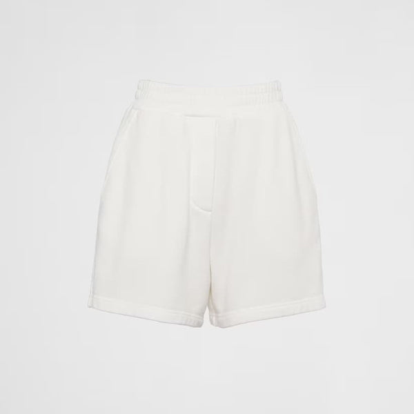 Cotton fleece shorts