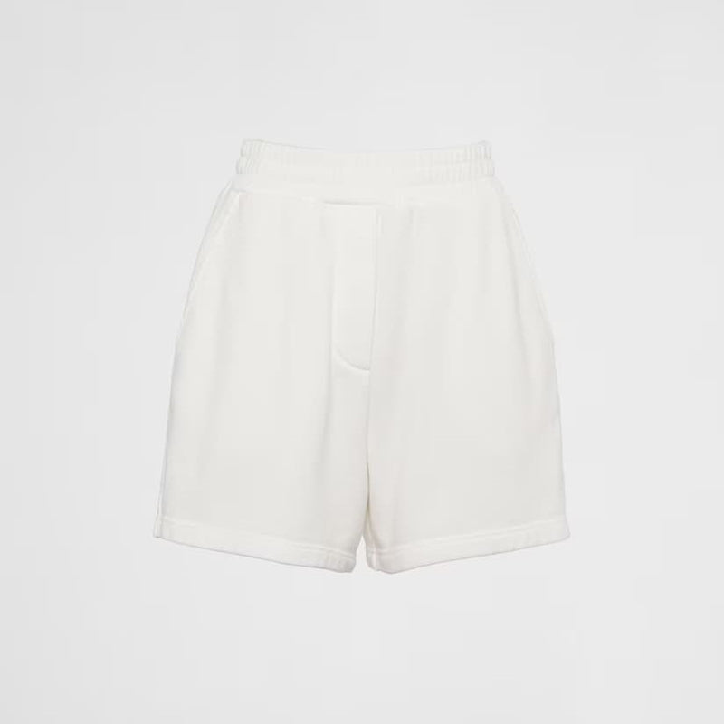 Cotton fleece shorts