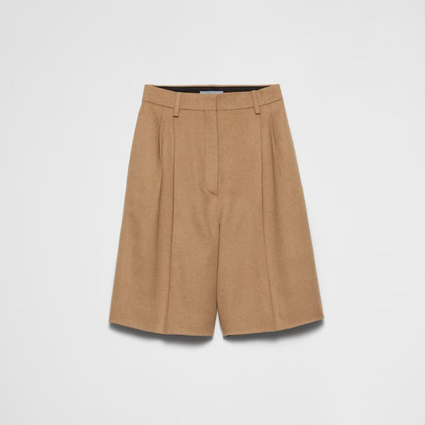 Camel-hair Bermudas