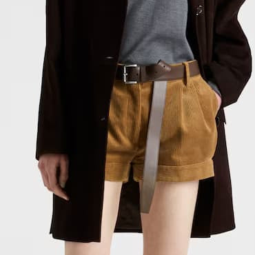 Corduroy shorts