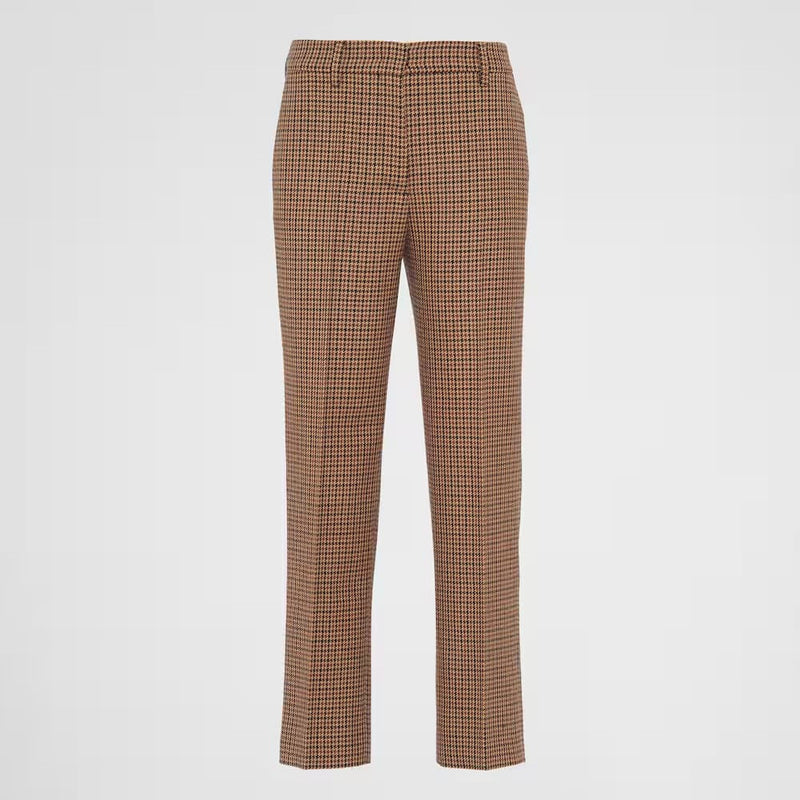 Houndstooth check pants