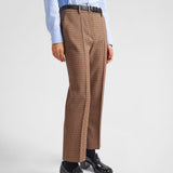 Houndstooth check pants