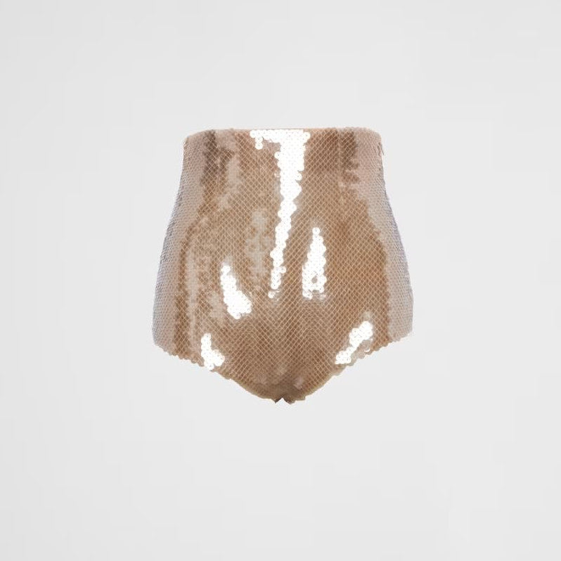 Sequined tulle panties