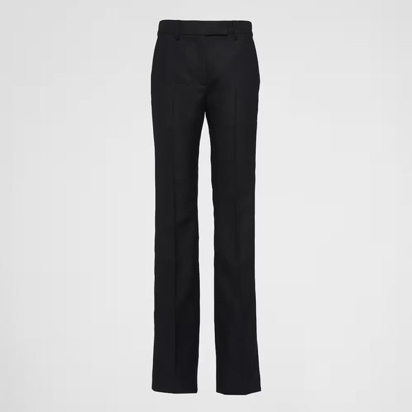 パンツ PRADA SS25 Black wool pant (P259HSOOO11CZ F0002) Prada Black Wool Pant SS25 Collection – LOZURI®