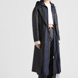 Long lightweight Re-Nylon raincoat