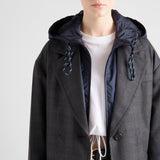 Long lightweight Re-Nylon raincoat