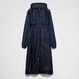 Long lightweight Re-Nylon raincoat