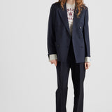 Double-breasted kid mohair jacket