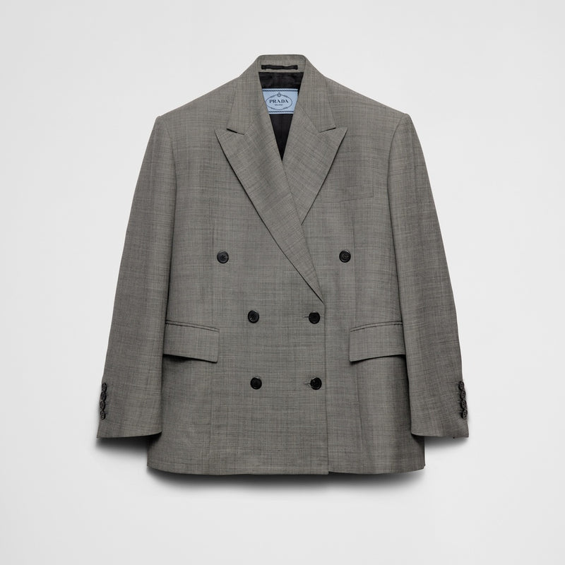 Double-breasted grisaille jacket