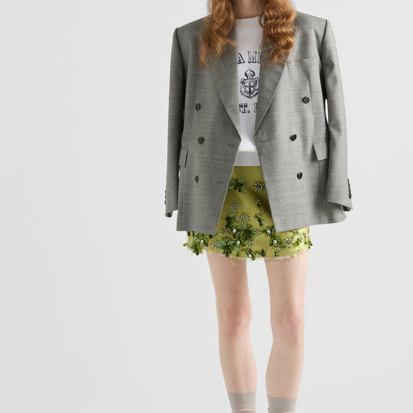 Double-breasted grisaille jacket