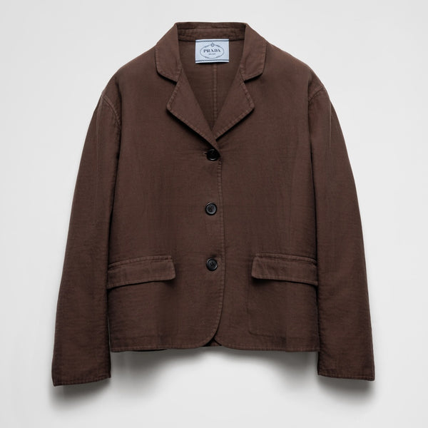 Single-breasted old double cotton jacket