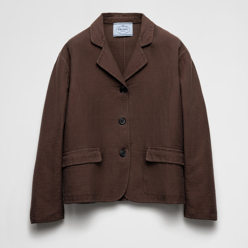 Single-breasted old double cotton jacket