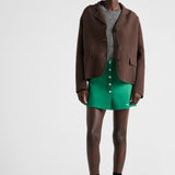 Single-breasted old double cotton jacket