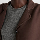 Single-breasted old double cotton jacket