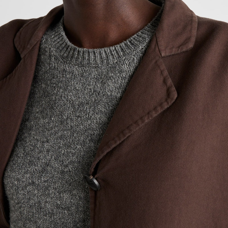 Single-breasted old double cotton jacket