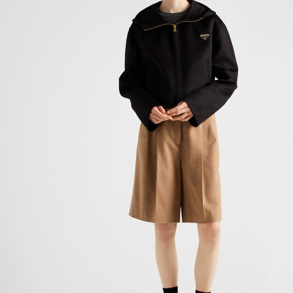 Lightweight cashgora blouson jacket