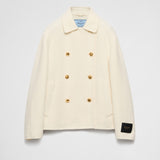 Double-breasted twill jacket