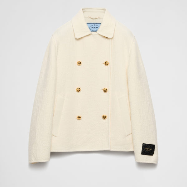 Double-breasted twill jacket